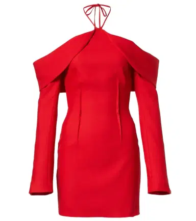 David Koma Wool-blend minidress | Thumbnail 1 David Koma Wool-blend minidress | Thumbnail 1