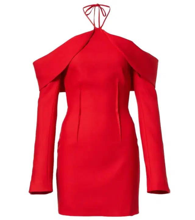 David Koma Wool-blend minidress