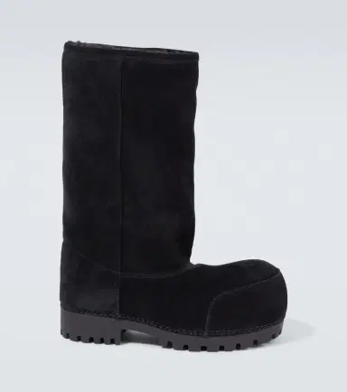 Balenciaga Alaska Fur High suede boots | Thumbnail 5