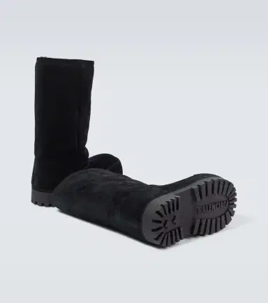 Balenciaga Alaska Fur High suede boots | Thumbnail 6