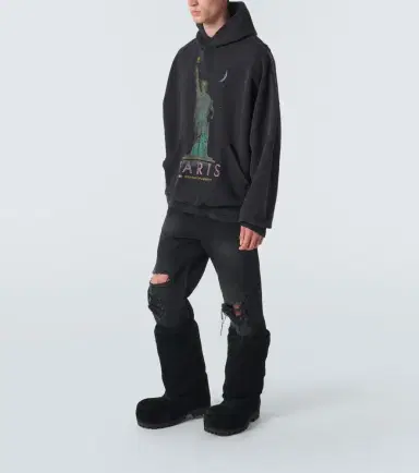 Balenciaga Alaska Fur High suede boots | Thumbnail 7