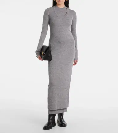 Jil Sander Virgin wool midi dress | Thumbnail 2