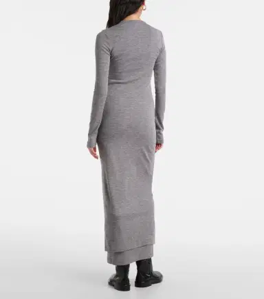 Jil Sander Virgin wool midi dress | Thumbnail 4