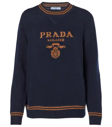 Prada Logo wool and cashmere sweater | Thumbnail 1