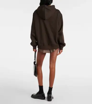 Prada Oversized cotton hoodie | Thumbnail 4 Prada Oversized cotton hoodie | Thumbnail 4