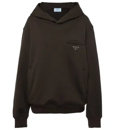 Prada Oversized cotton hoodie | Thumbnail 1 Prada Oversized cotton hoodie | Thumbnail 1