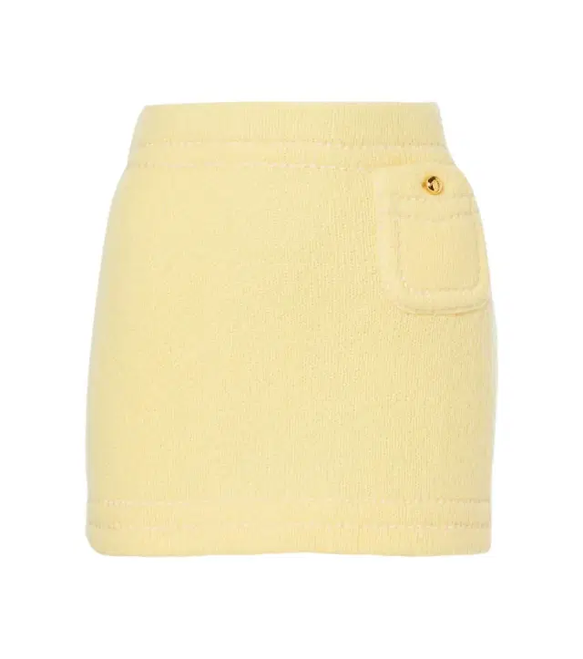 Cashmere miniskirt