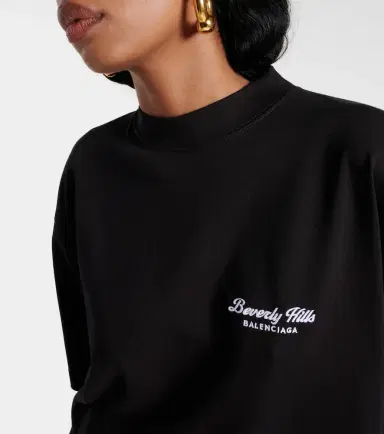 Balenciaga Printed cotton jersey T-shirt | Thumbnail 2