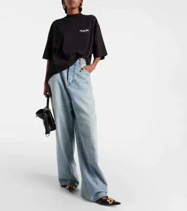 Balenciaga Printed cotton jersey T-shirt | Thumbnail 4