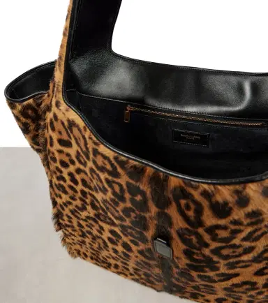 Saint Laurent Le 5 À 7 Bea leopard-print shoulder bag | Thumbnail 2