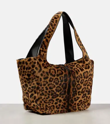 Saint Laurent Le 5 À 7 Bea leopard-print shoulder bag | Thumbnail 3