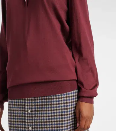 Prada Logo silk polo shirt | Thumbnail 3