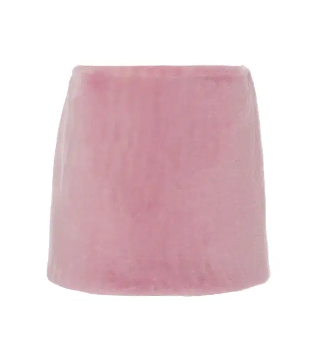 Shearling miniskirt