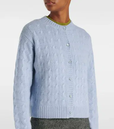 Prada Re-Cashmere cable-knit cardigan | Thumbnail 2