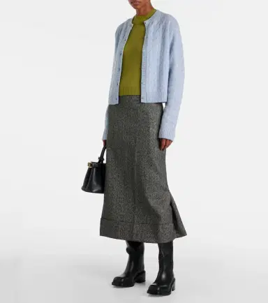 Prada Re-Cashmere cable-knit cardigan | Thumbnail 4