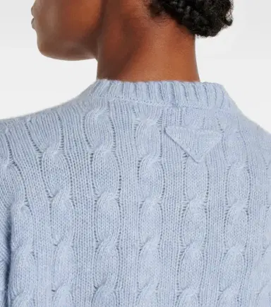 Prada Re-Cashmere cable-knit cardigan | Thumbnail 5