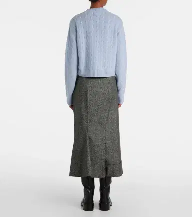 Prada Re-Cashmere cable-knit cardigan | Thumbnail 6