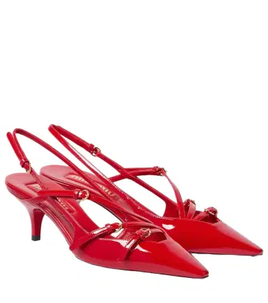 Miu Miu Patent leather slingback pumps | Thumbnail 1