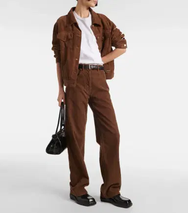 Prada Cotton corduroy wide-leg pants | Thumbnail 3 Prada Cotton corduroy wide-leg pants | Thumbnail 3