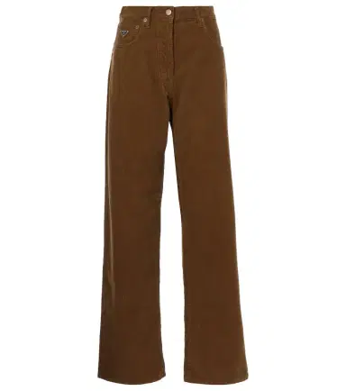 Prada Cotton corduroy wide-leg pants | Thumbnail 1 Prada Cotton corduroy wide-leg pants | Thumbnail 1