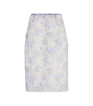 Prada Floral sheer chiffon pencil skirt | Thumbnail 1 Prada Floral sheer chiffon pencil skirt | Thumbnail 1