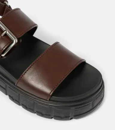 Miu Miu 50 leather platform sandals | Thumbnail 4