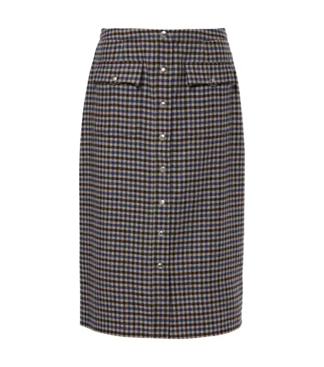 Wool pencil skirt