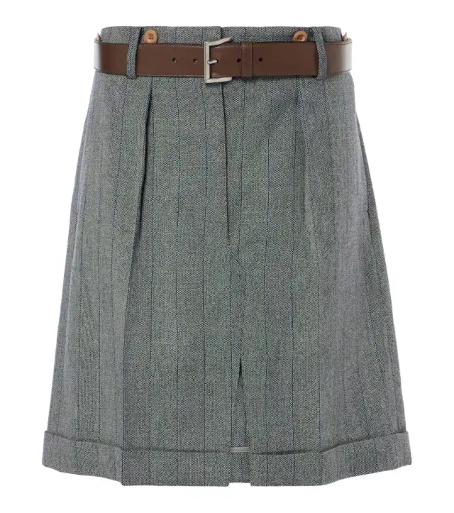 Wool miniskirt