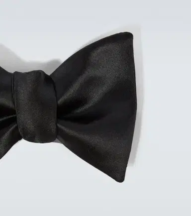 Brunello Cucinelli Silk and cotton satin bow tie | Thumbnail 2