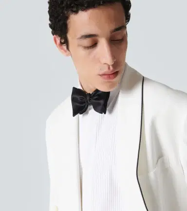 Brunello Cucinelli Silk and cotton satin bow tie | Thumbnail 6