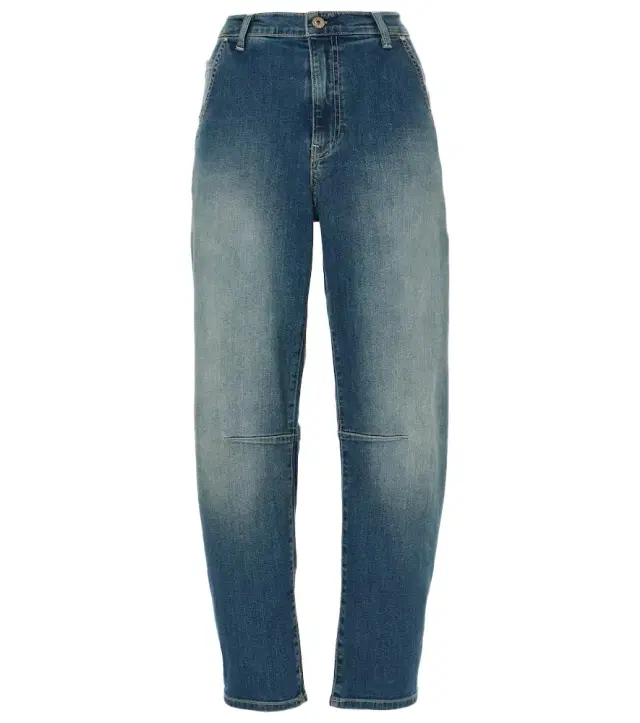AG Jeans High-rise barrel-leg jeans