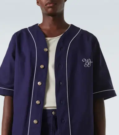 Wales Bonner Freestyle logo cotton drill shirt | Thumbnail 3 Wales Bonner Freestyle logo cotton drill shirt | Thumbnail 3