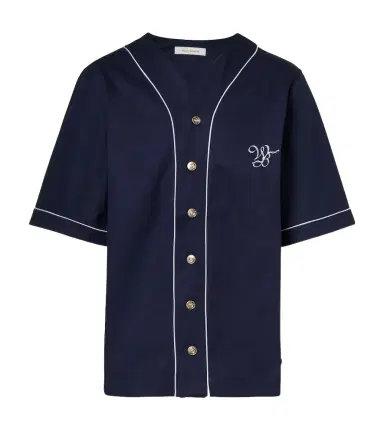 Wales Bonner Freestyle logo cotton drill shirt | Thumbnail 1 Wales Bonner Freestyle logo cotton drill shirt | Thumbnail 1