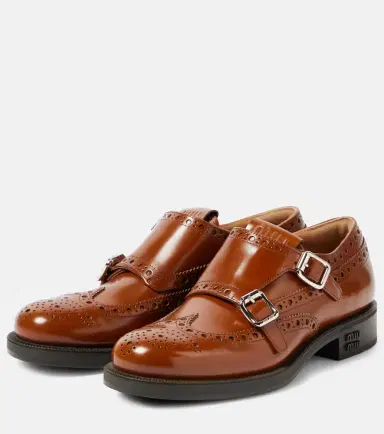 Miu Miu x Church's Double Monk leather brogues | Thumbnail 2