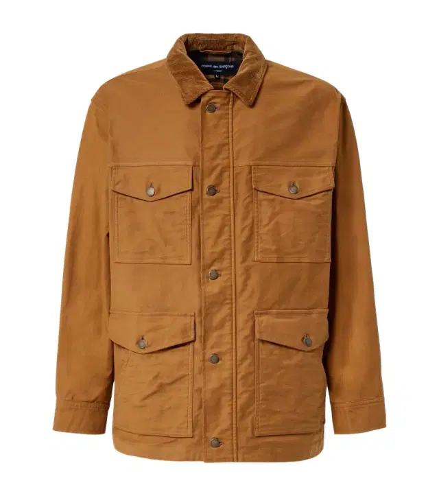 Comme des Garcons Homme Comme des Garçons Homme Corduroy-trimmed cotton jacket
