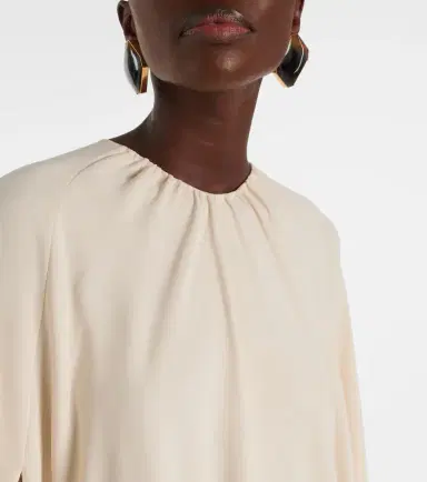 Tom Ford Asymmetric silk-blend cady kaftan | Thumbnail 5