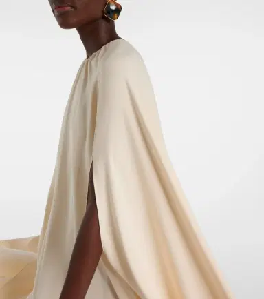 Tom Ford Asymmetric silk-blend cady kaftan | Thumbnail 6