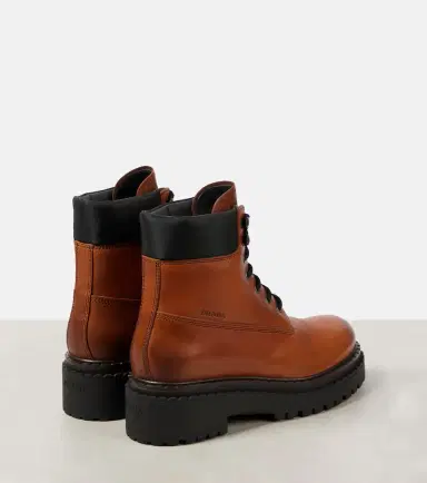 Prada Re-Nylon and leather lace-up boots | Thumbnail 3 Prada Re-Nylon and leather lace-up boots | Thumbnail 3