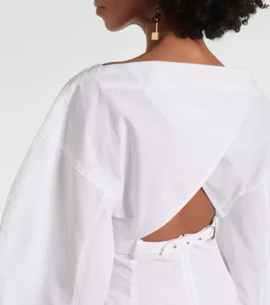 Jacquemus La Robe Chemise Casaco cotton minidress | Thumbnail 4 Jacquemus La Robe Chemise Casaco cotton minidress | Thumbnail 4