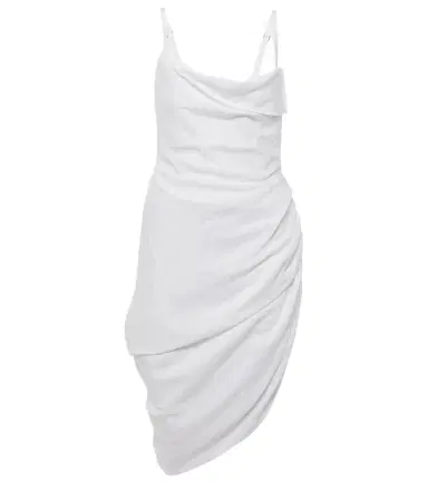 Jacquemus La Robe Saudade draped minidress | Thumbnail 1 Jacquemus La Robe Saudade draped minidress | Thumbnail 1
