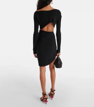 Jacquemus La Mini Jupe Drapeado gathered miniskirt | Thumbnail 2