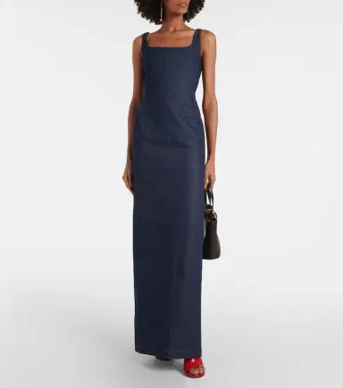Jacquemus La Robe De-Nîmes Spoglio denim bustier dress | Thumbnail 2