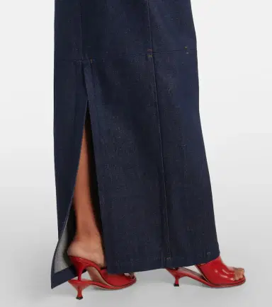 Jacquemus La Robe De-Nîmes Spoglio denim bustier dress | Thumbnail 3