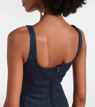 Jacquemus La Robe De-Nîmes Spoglio denim bustier dress | Thumbnail 5