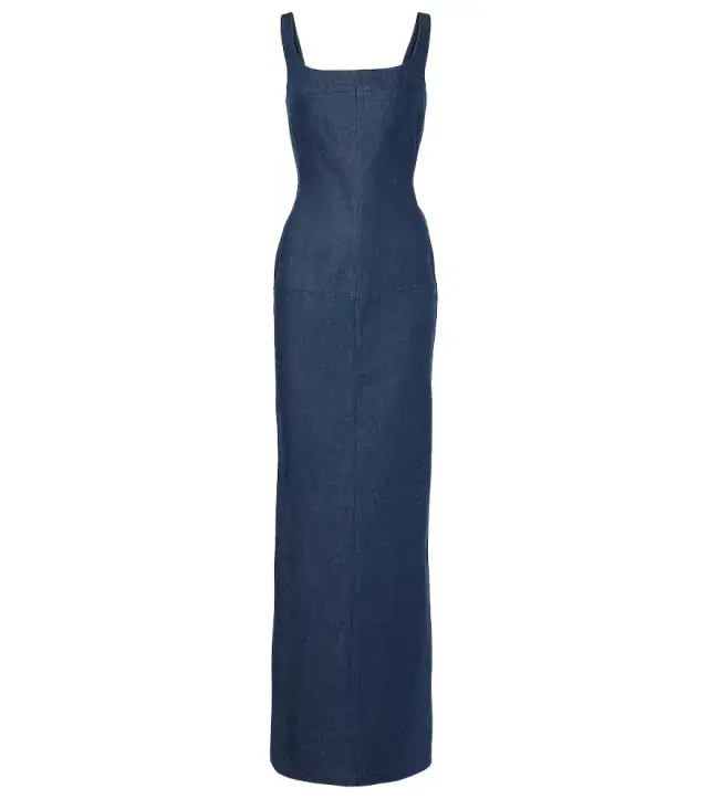 Jacquemus La Robe De-Nîmes Spoglio denim bustier dress