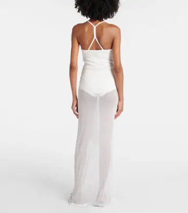 Jacquemus La Robe Maille Nodo sheer gown | Thumbnail 3