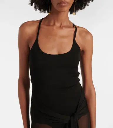 Jacquemus La Robe Maille Nodo embellished gown | Thumbnail 4