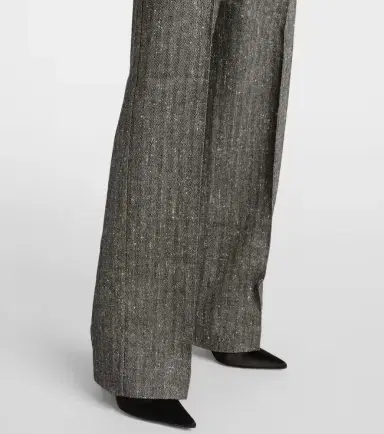 Dolce & Gabbana High-rise wool-blend wide-leg pants | Thumbnail 4