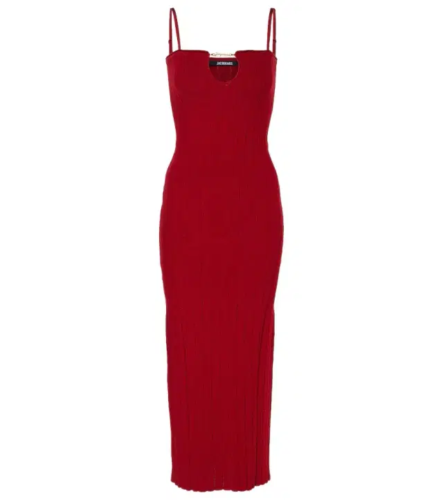 Jacquemus La Robe Sierra Bretelles midi dress