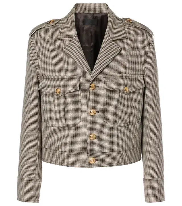 Nili Lotan Lise cropped virgin wool jacket